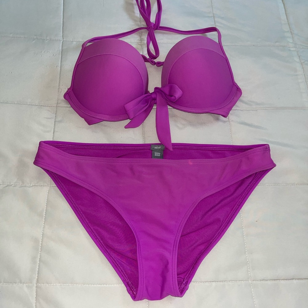 Purple padded bikini